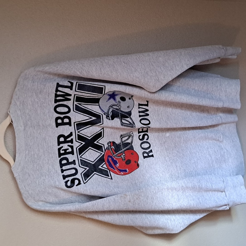 Vintage XXV11 Super Bowl Sweatshirt Size Xl